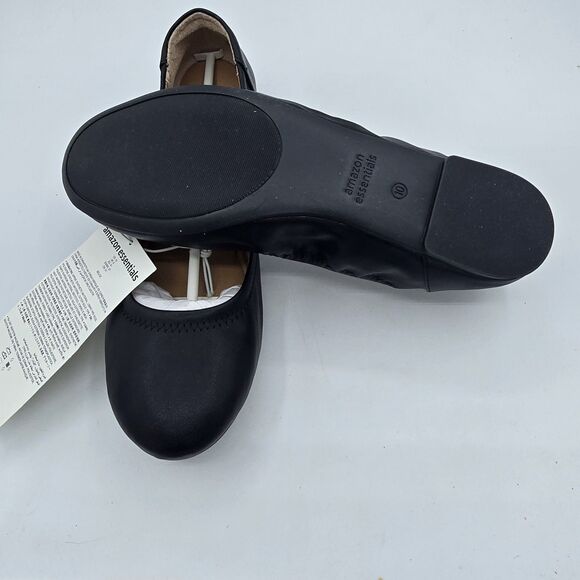 Amazon Essentials Black Slip-On Close Toe Flats Women's Size 10 NEW - Picture 6 of 9